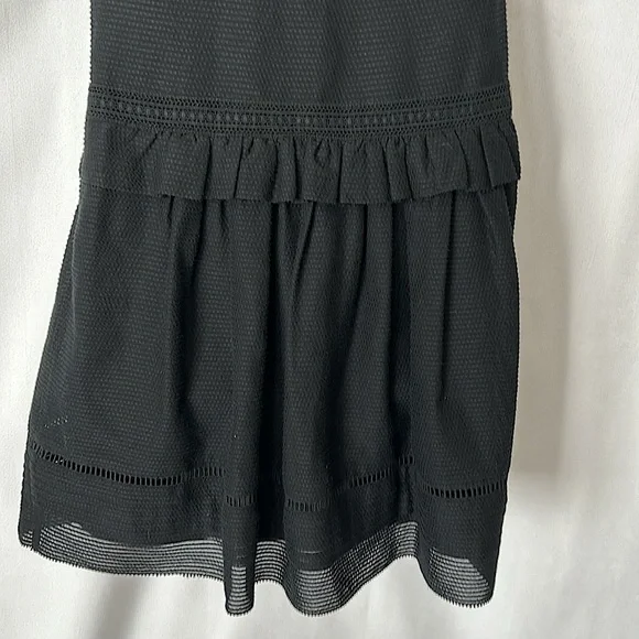 Burberry Brit Authenticated Black Embroidery Cotton Sleeveless Dress *Sz 2* 🌺🌺 - Picture 5 of 7